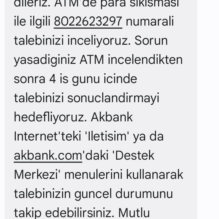 Akbank ATM Para Sıkışması