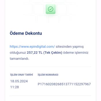 Epindigital.com Stokta Olmayan Ürün İçin Para Çekildi, İade Bekliyorum!