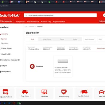 Media Markt Kafasına Göre Ürün İptali.