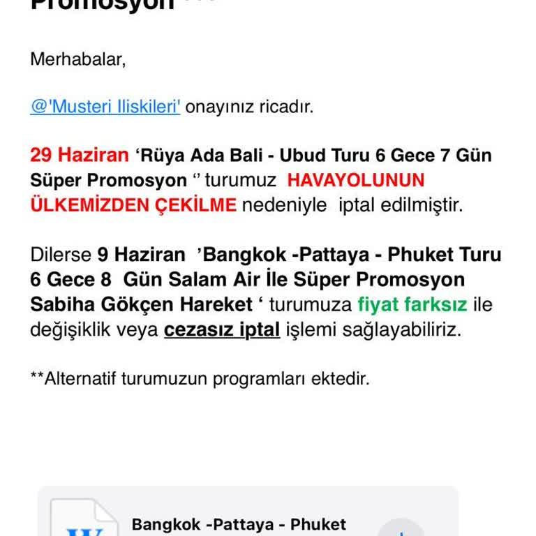 Tatilbudur Erken Rezervasyon Mağduru!