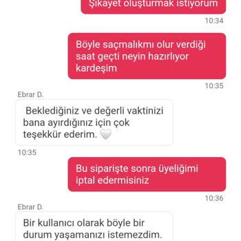 Yemek Sepeti Gecikme