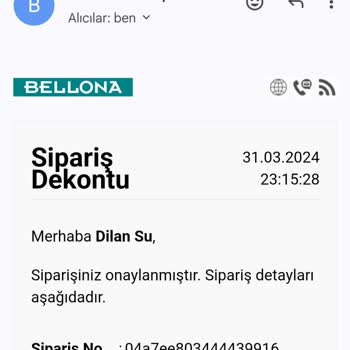 Bellona Ürünlerim Nerede Bilgisi Yok