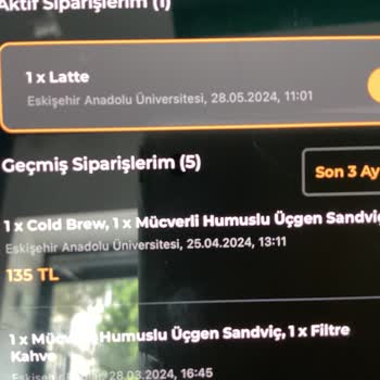 Coffy Eskişehir Anadolu Üniversitesi'nde Yanlış Sipariş.
