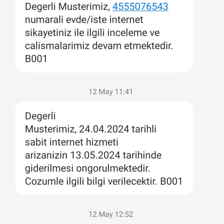 Türk Telekom Arıza Kaydı Şikayet