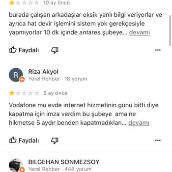 Vodafone Keçiören Giresun Cad Mağaza Bitmeyen Yalanlar