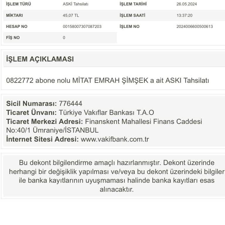 VakıfBank Şikayet Fatura Sürekli Gözüküyor
