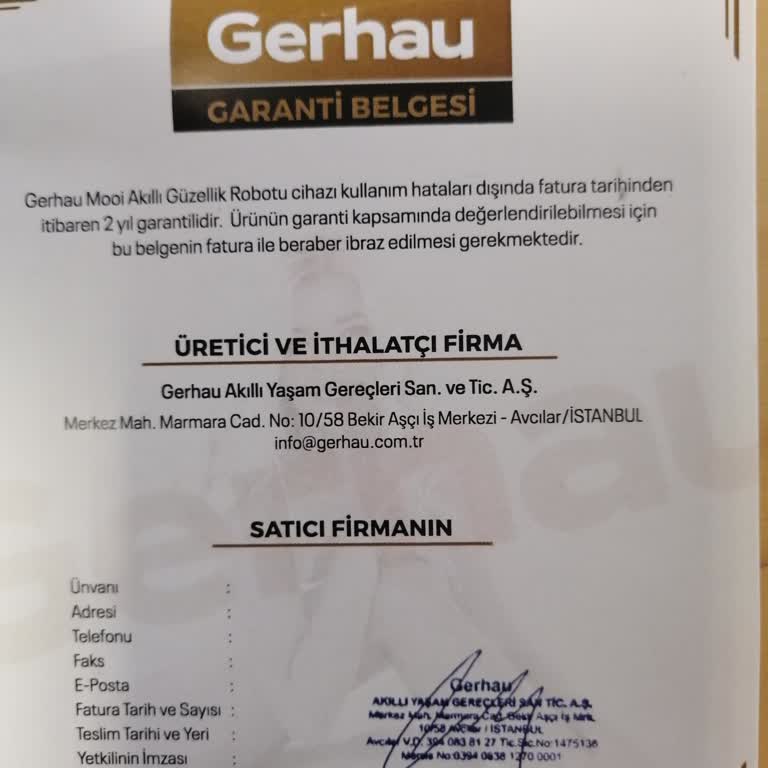 Gerhau Mooi Bozuk Olan Yüz Sıkılaştırma Cihazı Sorunumu Çözemedi