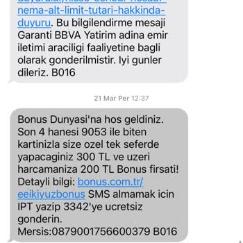 Garanti BBVA Bonus Kampanyası Katılım Sorunu Ve Müşteri Hizmetleri İlgisizliği