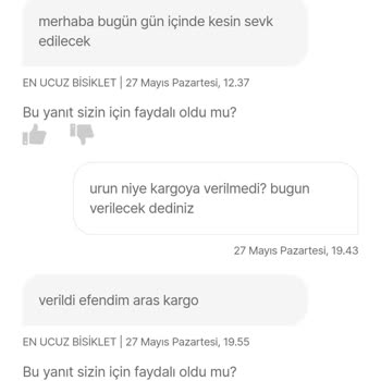 Hepsiburada En Ucuz Bisiklet Kargo Ve Ürün Yalan-Dolanları