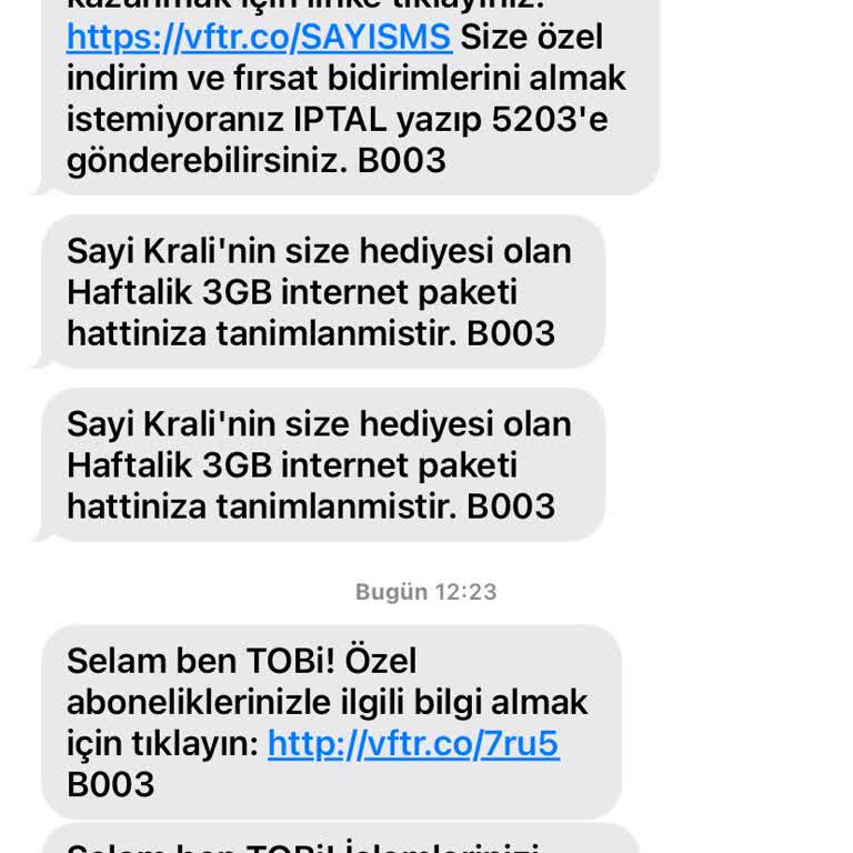 Vodafone Sayı Kralı Aboneliği