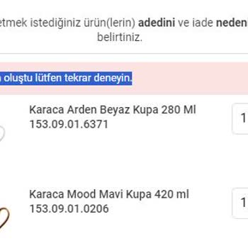 Karaca Home Kırık Ürün Gönderiyor! Ve İrtibat Bulamıyoruz.