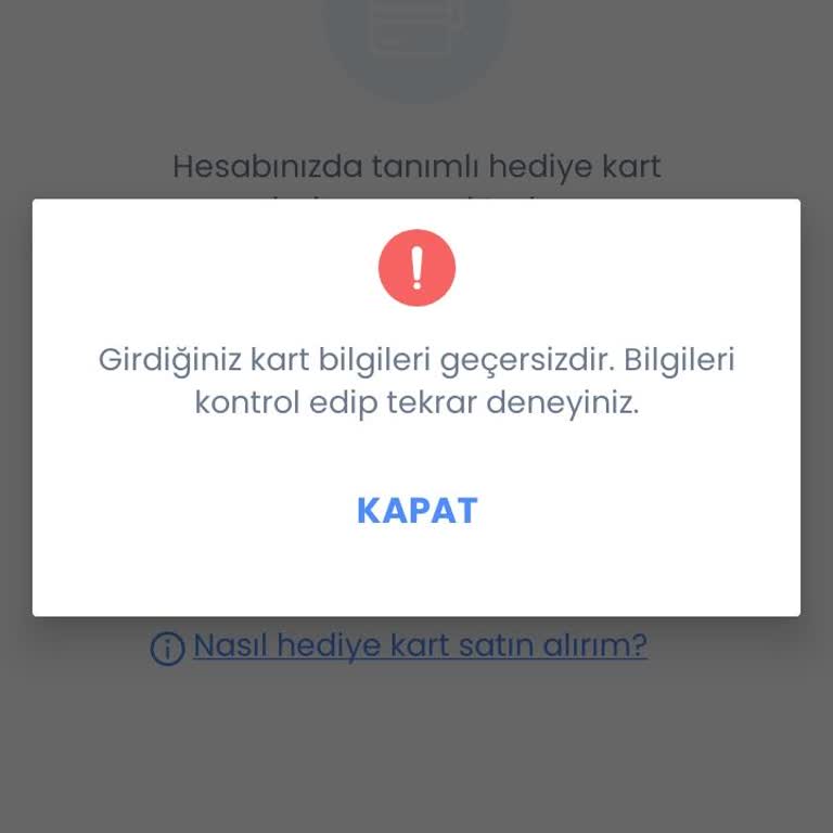 Qumpara Uygulamasında Hediye Çeki Sorunu
