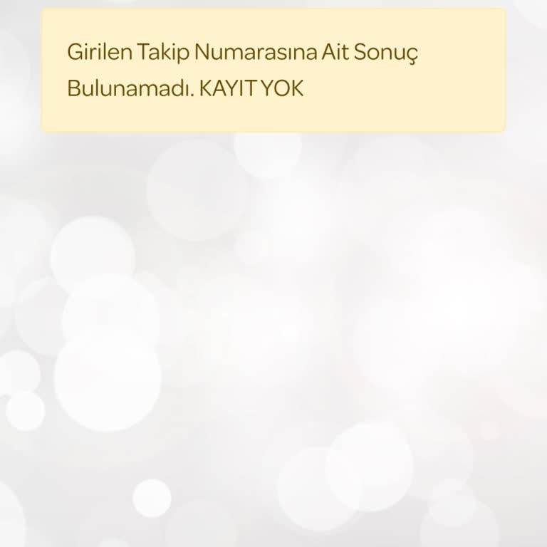 Sefamerve Elime Ulaşmayan Kargo