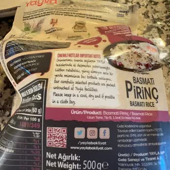 Yayla Bakliyat Yayla Basmati Pirinç Küf Tadı