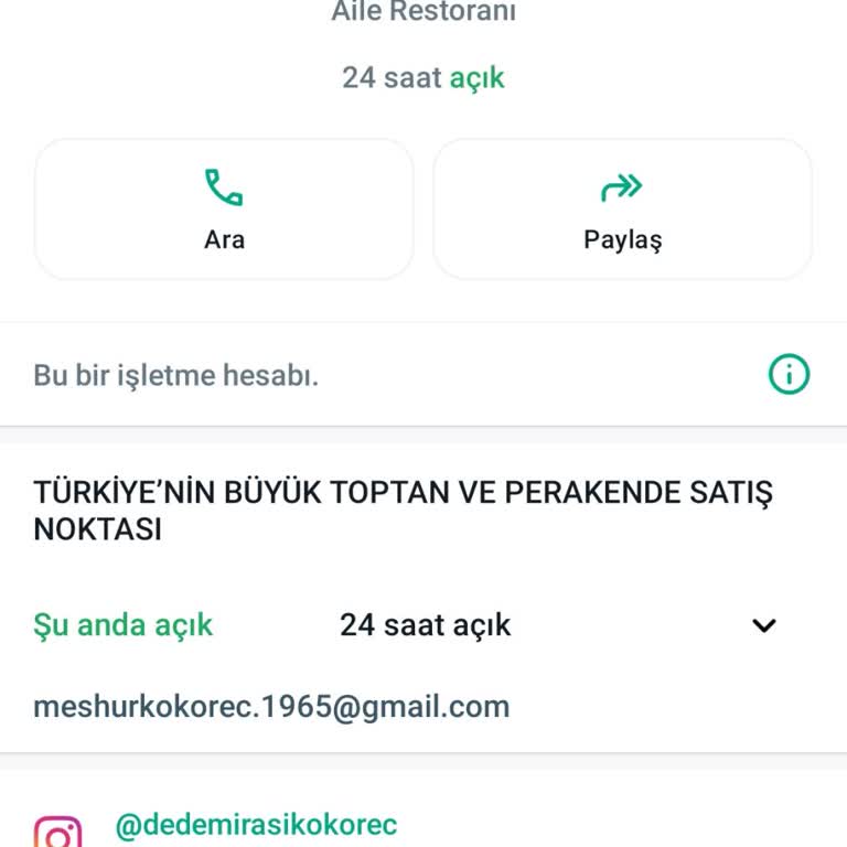 Dededen Toruna Kokoreç Müşteri İletişiminde Ciddi Eksiklikler