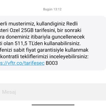 Vodafone %200 Üzeri Tarife Zammı