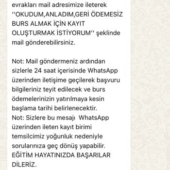 Şaban Cengiz Vakfı (Burs Başvuru) Burs Başvurusu Hakkında Şikayet