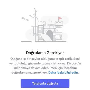 Discord E Posta Telefon Doğrulama Hatası