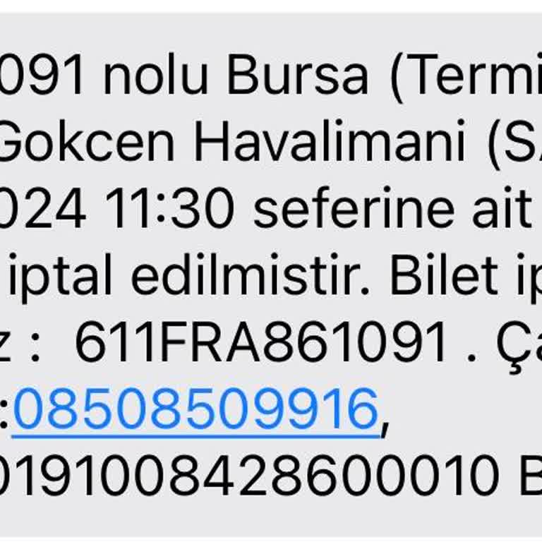 BURULAŞ Bbus Bilet İptali