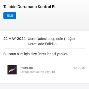 Apple Store App Store Kabul Edilen İade Ücretini Yatırmadı