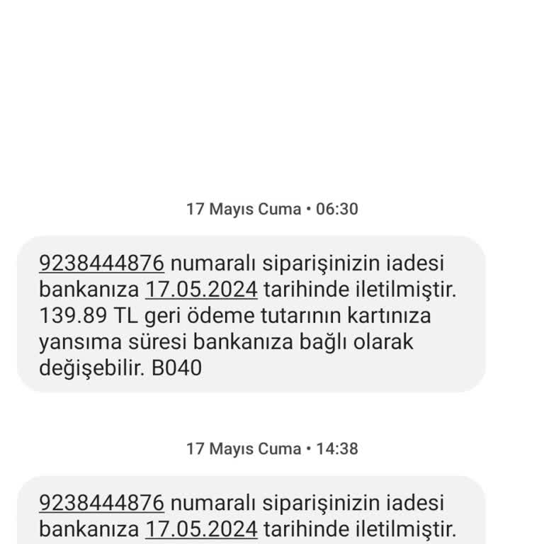 Tosla Para İadesi O