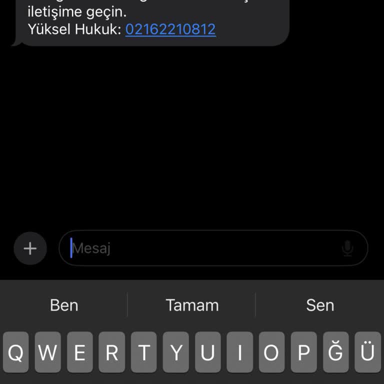 Yüksel Hukuk (SMS) Yanıltıcı Hukuk Mesajları İle İlgili Şikayet