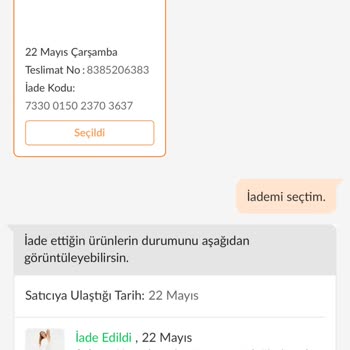Trendyolmilla Trendyol Değişimi Onaylanmayan Ürünün Ücret İadesini Yapmadı