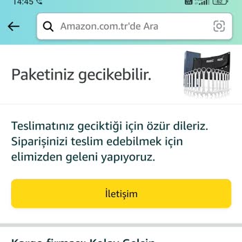 Amazon 2 Aydır Teslim Edilmeyen Kargo