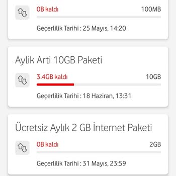 Vodafone Net Vodafone GSM İnternet Harcamalarım Kullanmamama Rağmen Çok Arttı?