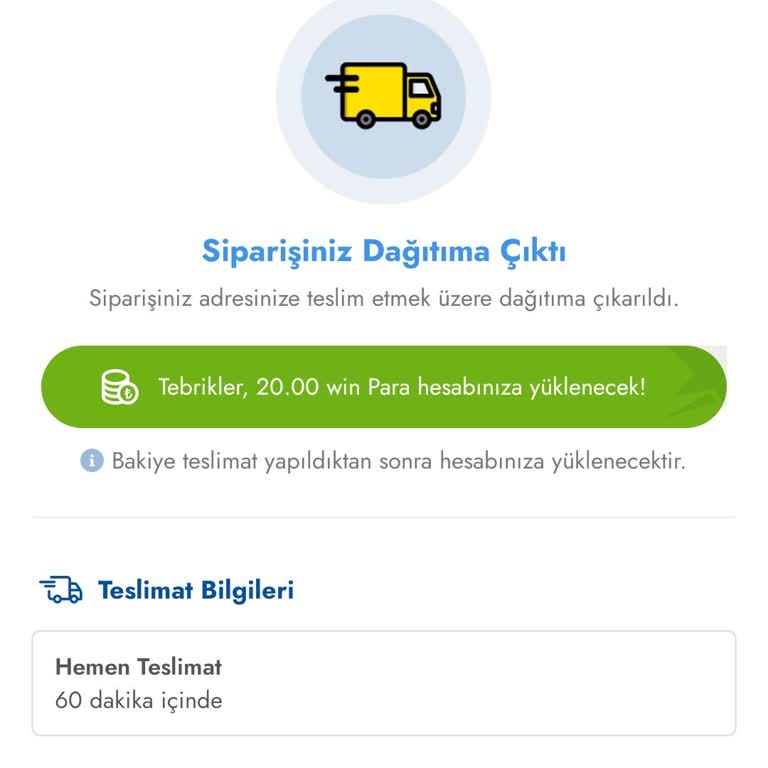 Cepte Şok Teslimat Sorunu