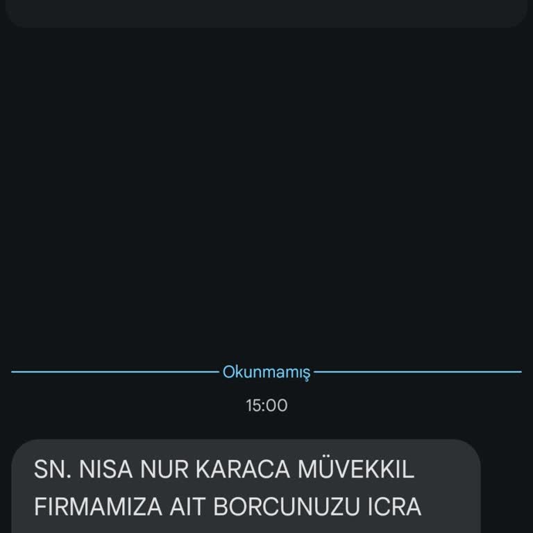 AV.H.YLDRIM (SMS) Yanıltıcı Borç Mesajlarıyla Zaman Ve Sinir Kaybı