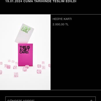 Zara Hediye Kartı Pişmanlığım