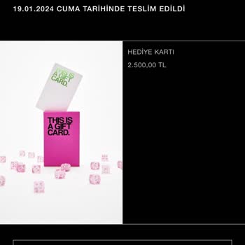 Zara Hediye Kartı Pişmanlığım