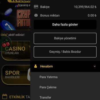 Vevobahis 10.399.964 TL Lik Bakiyeme El Koydu