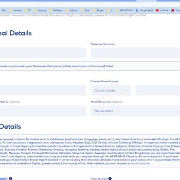 Aegean Airlines Ticket Refund Hassle