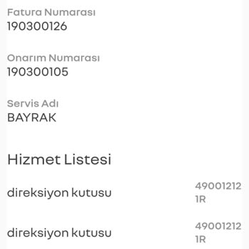 Renault Clio 4 Aracın 4. Kez Direksiyon Kutusu Arızası