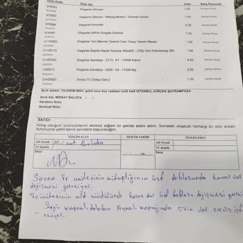 Enza Mobilya Kusurlu Ürün Ve Müşteri Memnuniyeti.