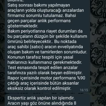 Dynobil Oto Ekspertiz Ekspertiz Firmasının Eksik Bilgilendirmesi Ve Mağduriyetim