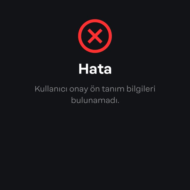 Papara Kullanıcı Onay Ön Tanım Bilgileri Bulunamadı