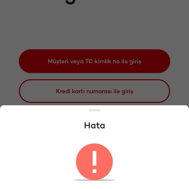Akbank Mobil Giriş Hatası Güvenlik Sebebi İle.