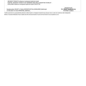 Ziraat Bankası Mükerrer Moneysend Adı Altında Hesabımdan Para Çekildi