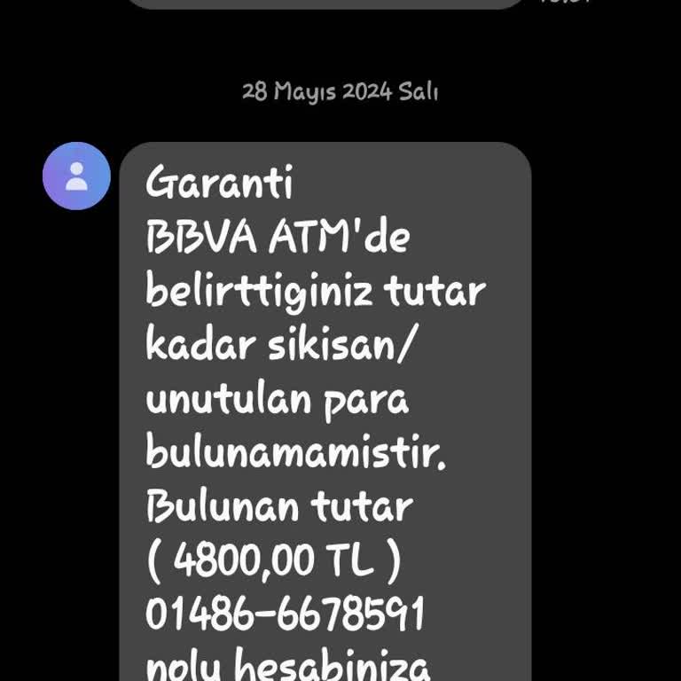 Garanti BBVA Garanti ATM Para Sıkıştı.