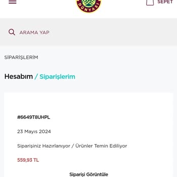 Kahve Dünyası Siparişim Elime Ulaşmadı