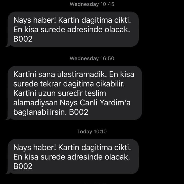 Nays Kart Dağıtımı Çıkmasına Rağmen Teslim Edilmiyor
