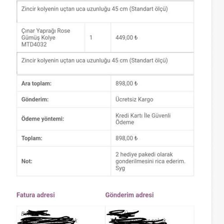 Telkari Dünyası Ürün Kargosu Yapılmaması Ve Ulaşılamamaları