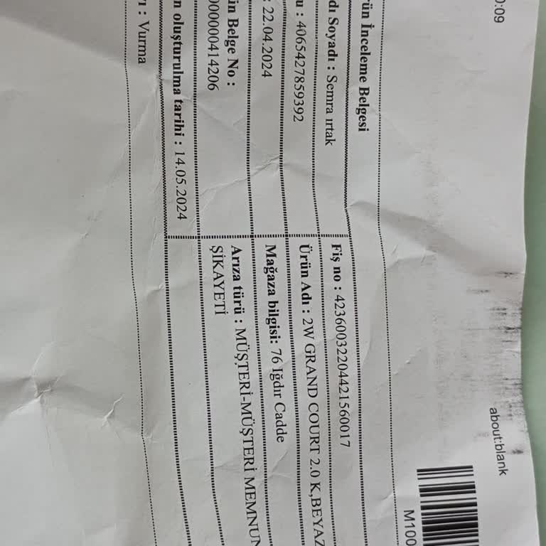 adidas Ayakkabının Vurmasından Kaynaklı Şikayet