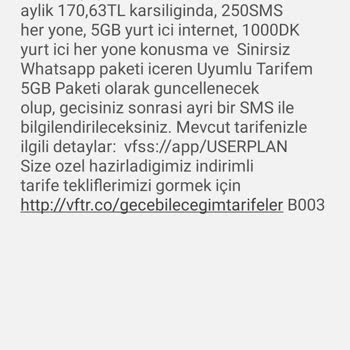 Vodafone Fahiş Fiat Artış