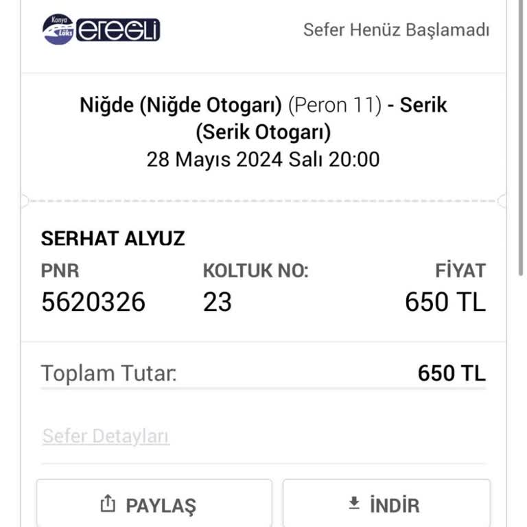 Obilet Şikayeti Para İade Etmiyor