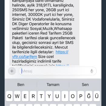 Vodafone Paket Değişikliği Ve Fiyat Artışı