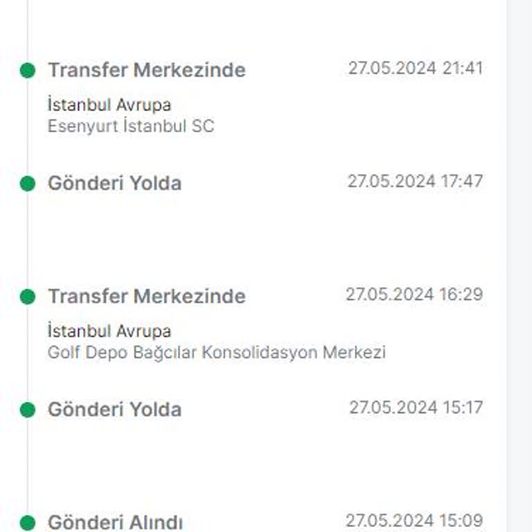 Trendyol Express Kargo 15 Saattir Yolda Gözüküyor